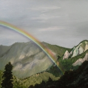 rainmbow oil painting
